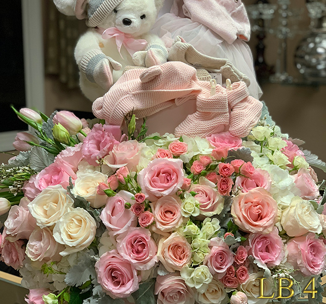 new baby girl flowers
 https://goo.gl/maps/Jgj1JeCetJv - pink carnations and red roses - Glendale Florist Funeral Spray for Forest Lawn Glendale 
